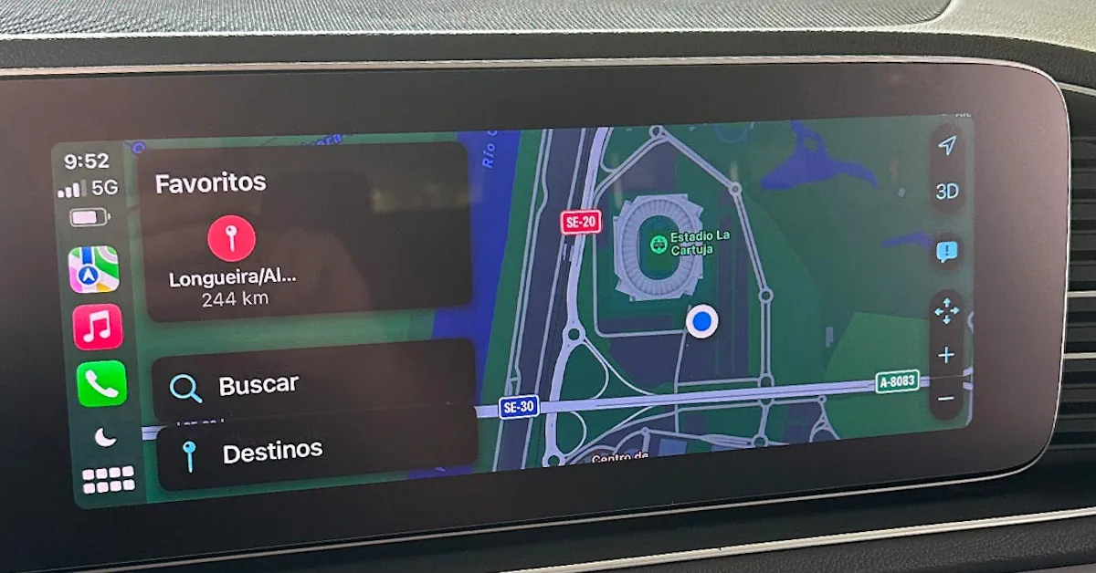 GPS integrado vehículo con Apple Maps